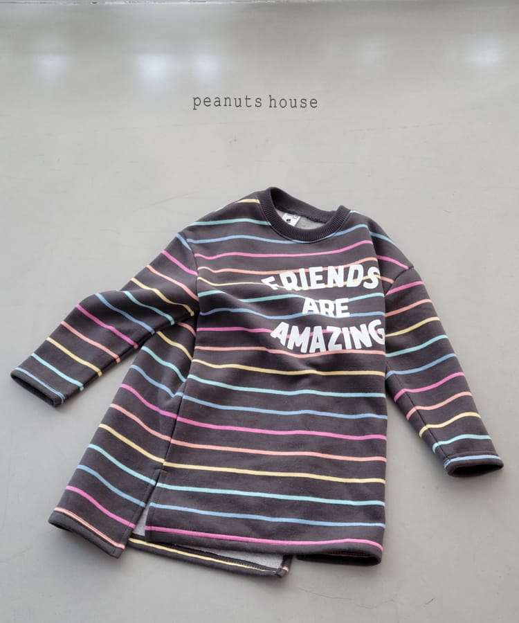 PEANUTS - Korean Children Fashion - #Kfashion4kids - Rainbow Long Tee - 3