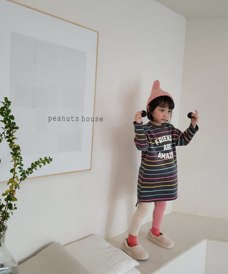 PEANUTS - Korean Children Fashion - #Kfashion4kids - Rainbow Long Tee - 5
