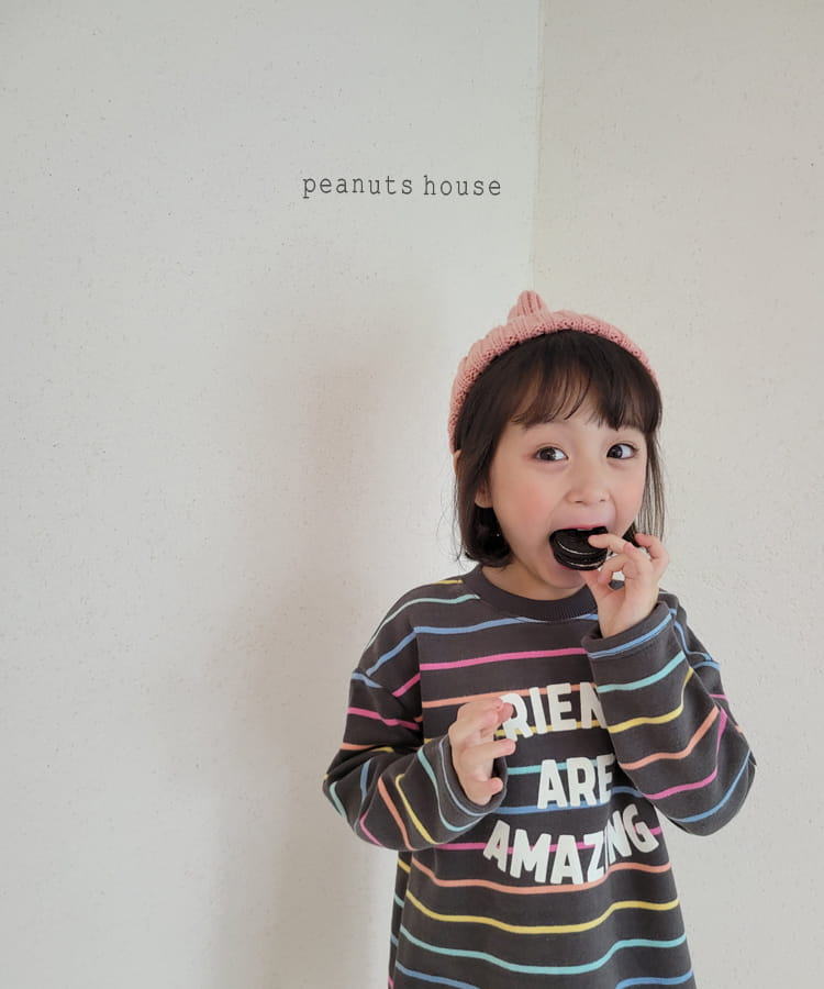 PEANUTS - Korean Children Fashion - #Kfashion4kids - Rainbow Long Tee - 7