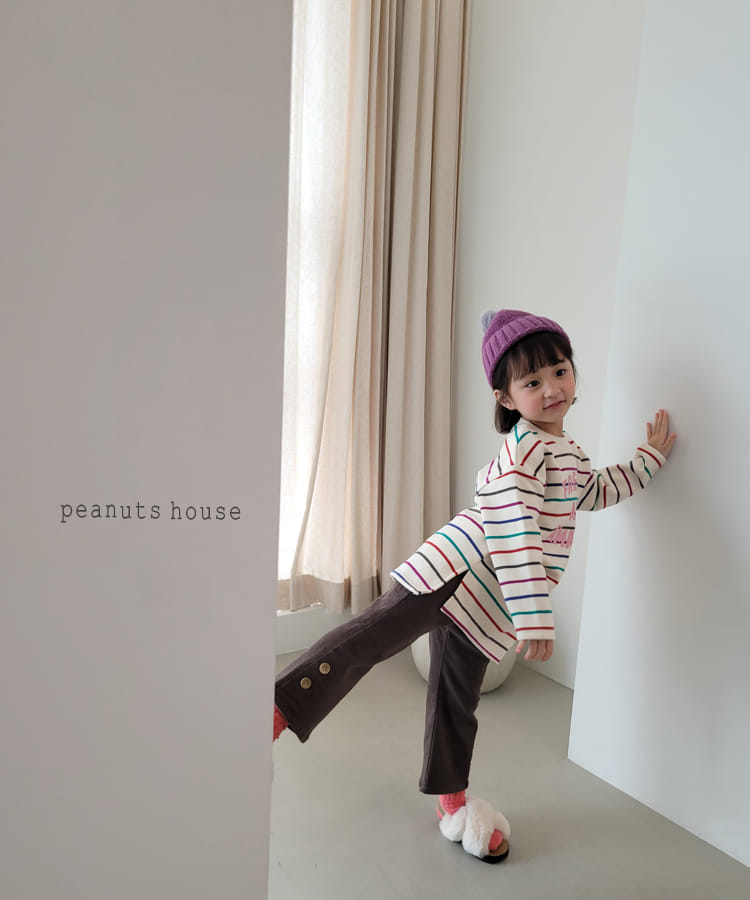 PEANUTS - Korean Children Fashion - #Kfashion4kids - Rainbow Long Tee - 8