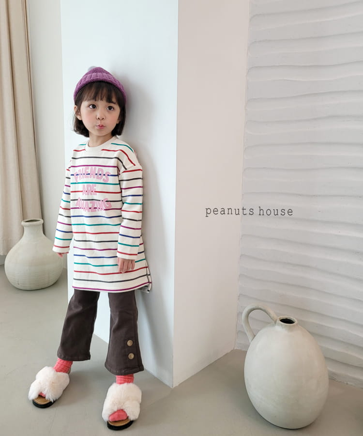 PEANUTS - Korean Children Fashion - #Kfashion4kids - Rainbow Long Tee - 9