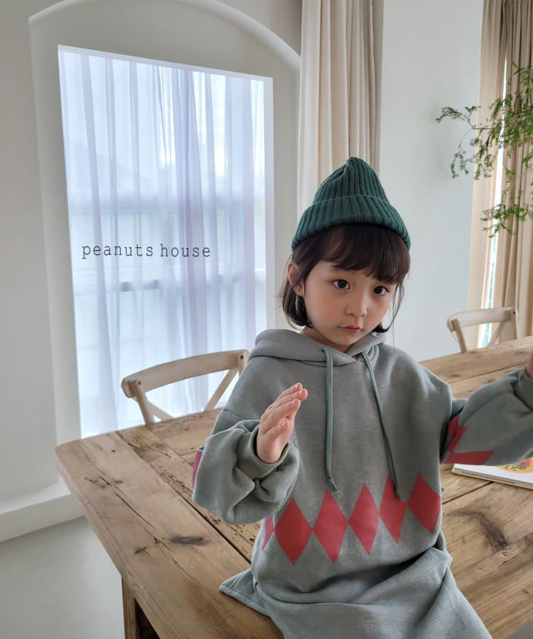 PEANUTS - Korean Children Fashion - #Kfashion4kids - Argyle One-piece