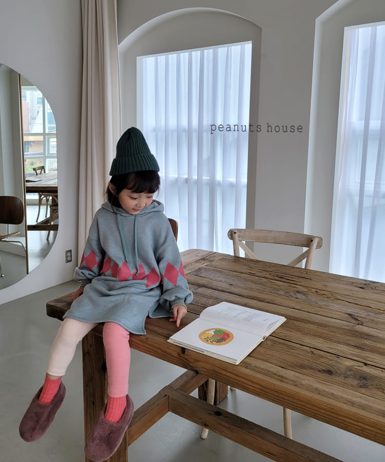 PEANUTS - Korean Children Fashion - #Kfashion4kids - Argyle One-piece - 12