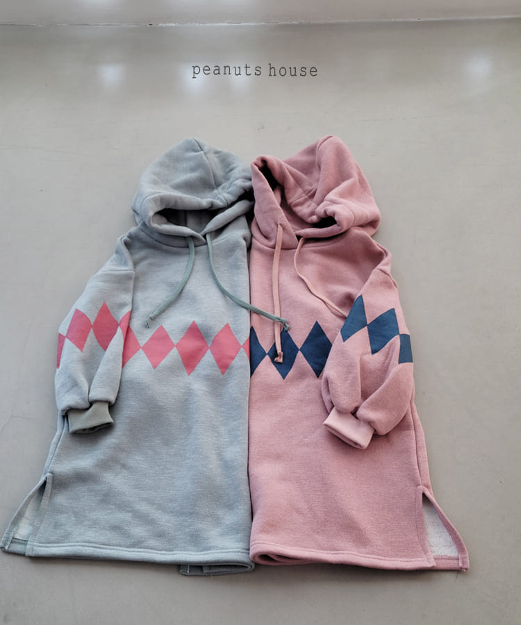 PEANUTS - Korean Children Fashion - #Kfashion4kids - Argyle One-piece - 2