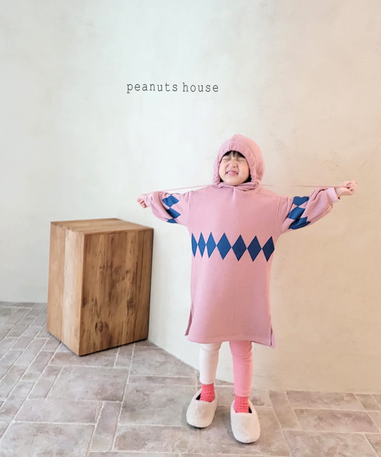 PEANUTS - Korean Children Fashion - #Kfashion4kids - Argyle One-piece - 8