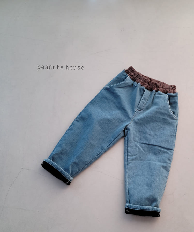 PEANUTS - Korean Children Fashion - #Kfashion4kids - Denim Bonding Pants - 2