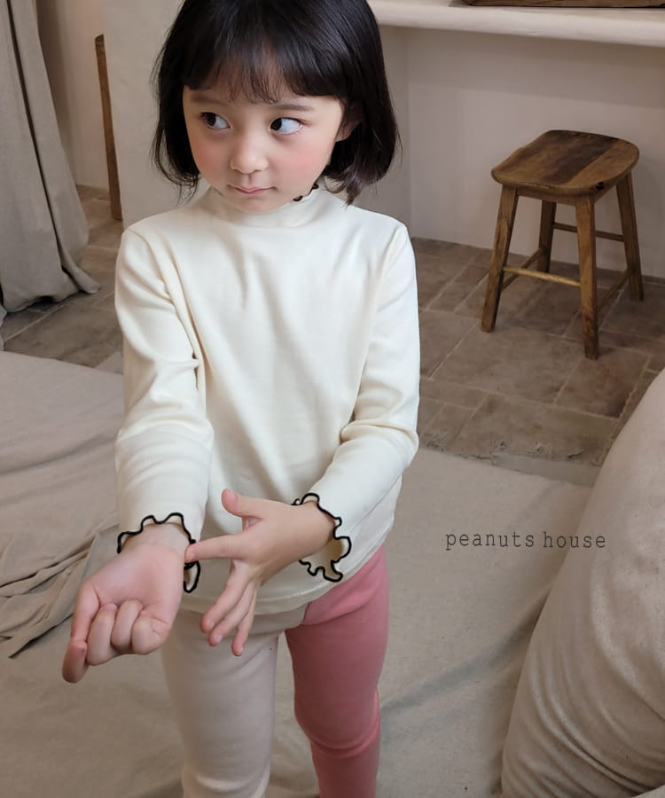 PEANUTS - Korean Children Fashion - #Kfashion4kids - Half Half Leggings - 11