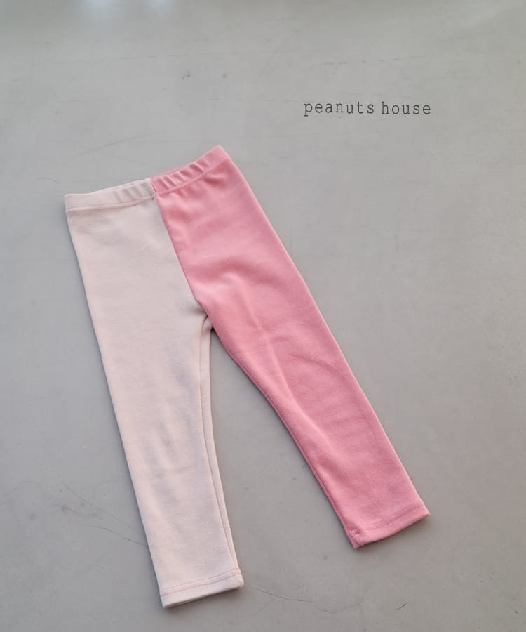 PEANUTS - Korean Children Fashion - #Kfashion4kids - Half Half Leggings - 2