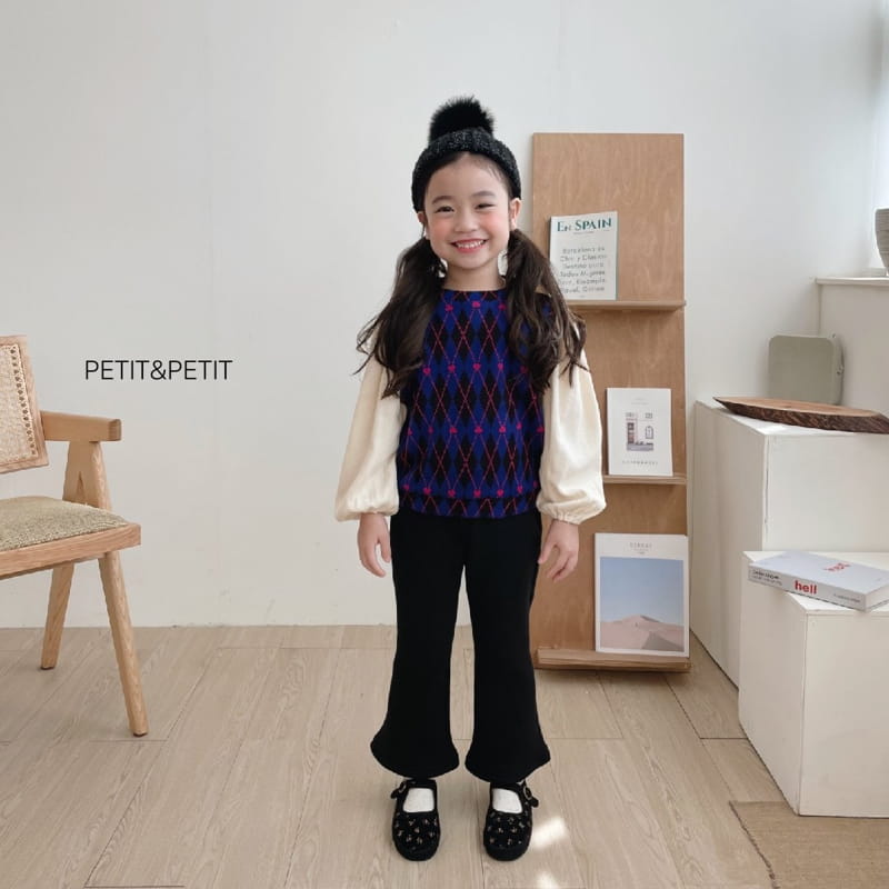 PETIT & PETIT - Korean Children Fashion - #Kfashion4kids - Argyle Knit Blouse - 10