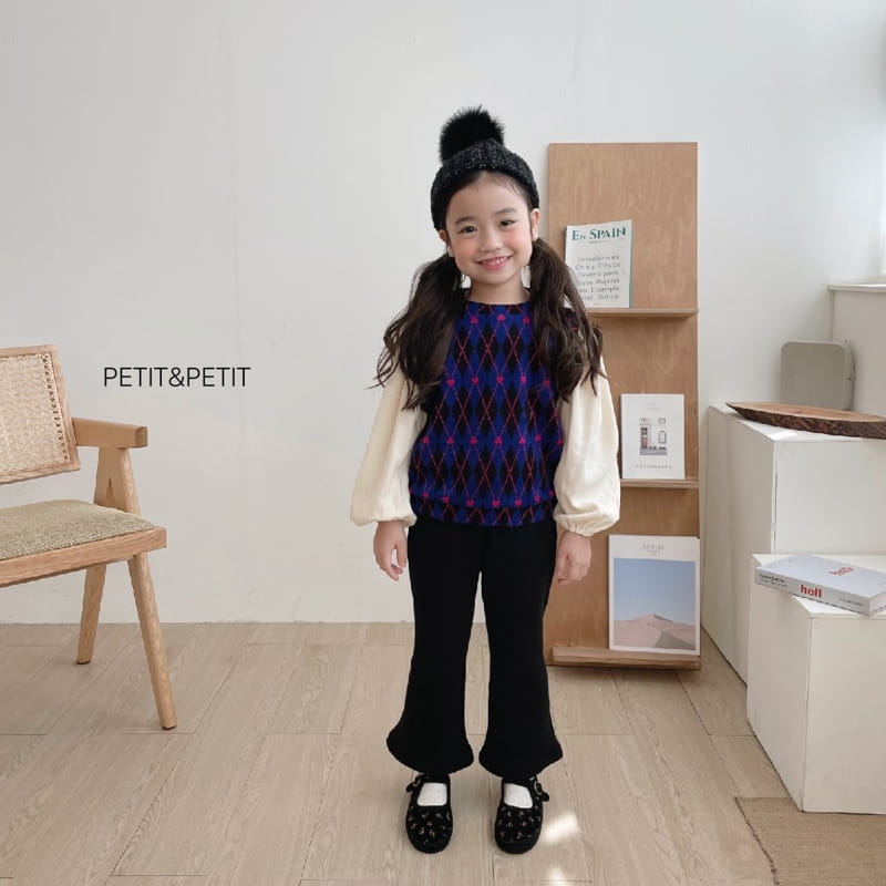 PETIT & PETIT - Korean Children Fashion - #Kfashion4kids - Argyle Knit Blouse - 11