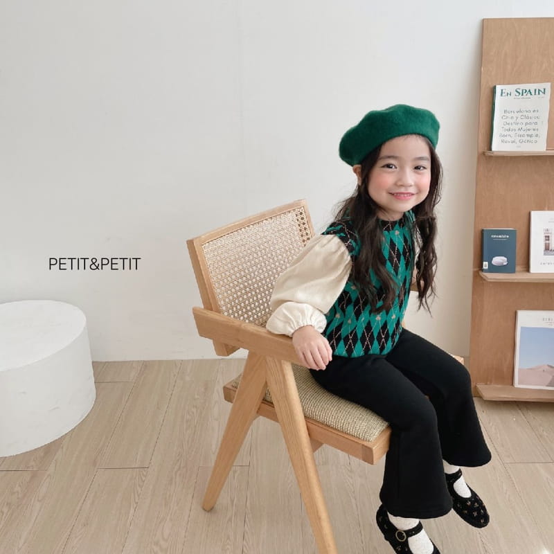 PETIT & PETIT - Korean Children Fashion - #Kfashion4kids - Argyle Knit Blouse - 7