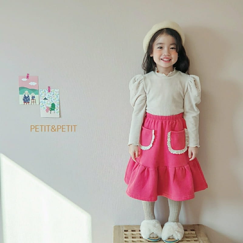 PETIT & PETIT - Korean Children Fashion - #Kfashion4kids - Lace Pocket Skirt - 2