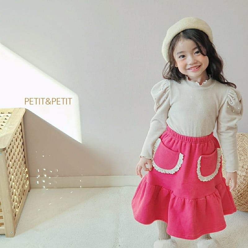 PETIT & PETIT - Korean Children Fashion - #Kfashion4kids - Lace Pocket Skirt - 3