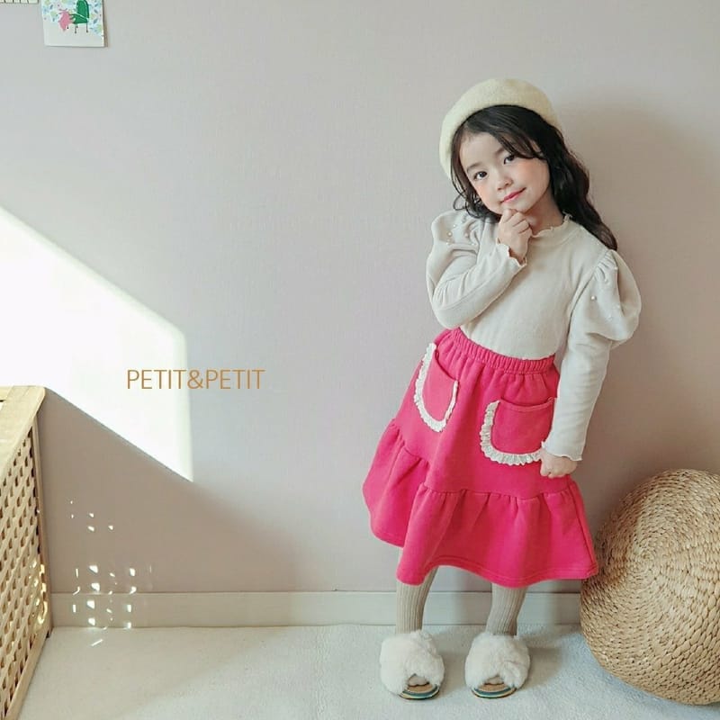 PETIT & PETIT - Korean Children Fashion - #Kfashion4kids - Lace Pocket Skirt - 4