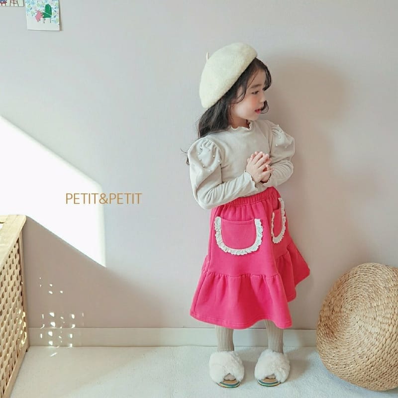 PETIT & PETIT - Korean Children Fashion - #Kfashion4kids - Lace Pocket Skirt - 5