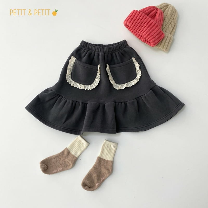 PETIT & PETIT - Korean Children Fashion - #Kfashion4kids - Lace Pocket Skirt - 8