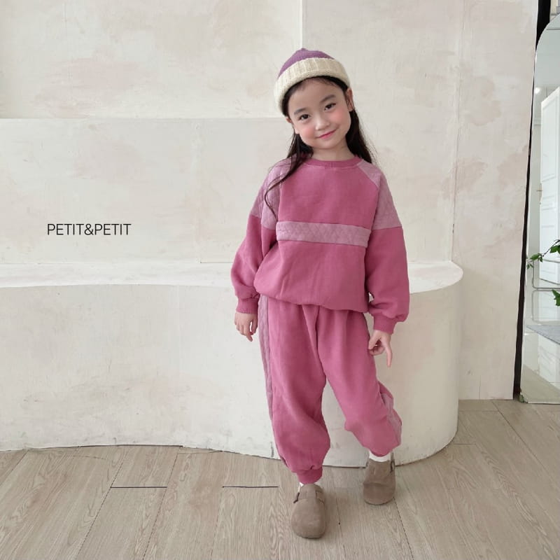PETIT & PETIT - Korean Children Fashion - #Kfashion4kids - Quilting Color Top Bottom Set