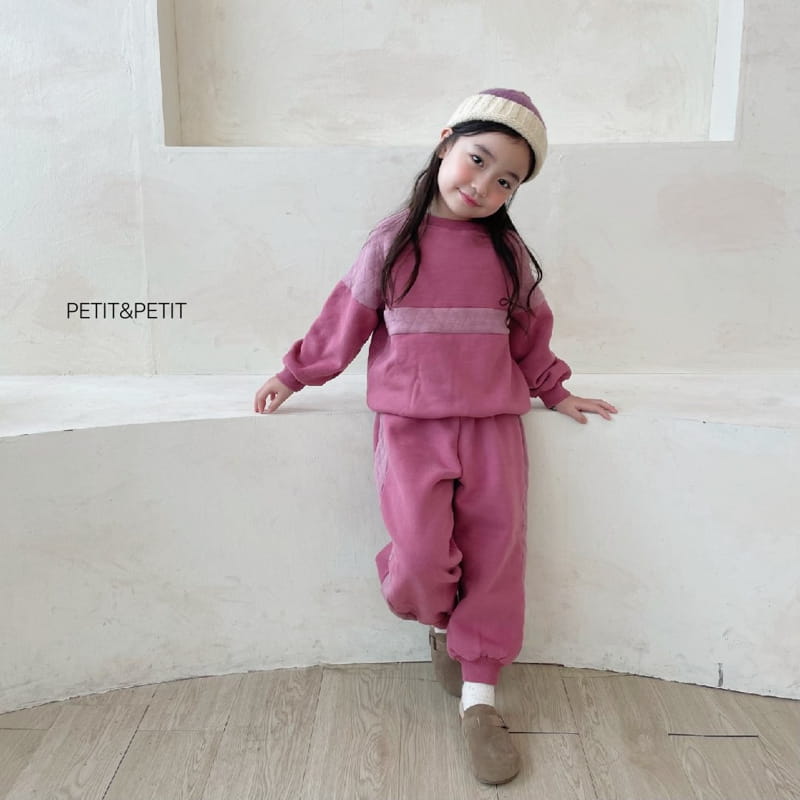 PETIT & PETIT - Korean Children Fashion - #Kfashion4kids - Quilting Color Top Bottom Set - 2