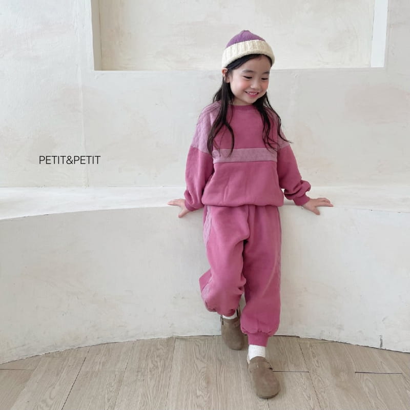 PETIT & PETIT - Korean Children Fashion - #Kfashion4kids - Quilting Color Top Bottom Set - 3