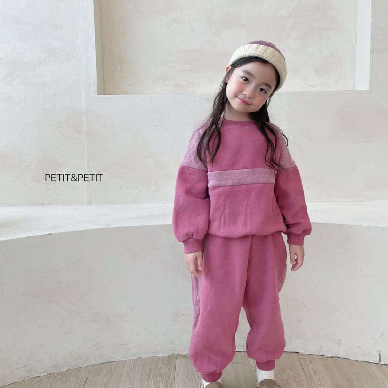 PETIT & PETIT - Korean Children Fashion - #Kfashion4kids - Quilting Color Top Bottom Set - 4