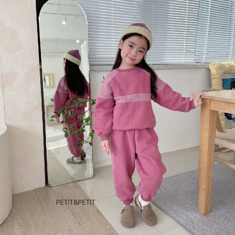 PETIT & PETIT - Korean Children Fashion - #Kfashion4kids - Quilting Color Top Bottom Set - 5