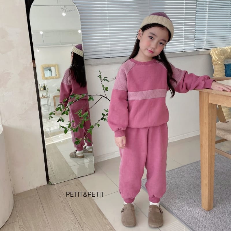 PETIT & PETIT - Korean Children Fashion - #Kfashion4kids - Quilting Color Top Bottom Set - 6