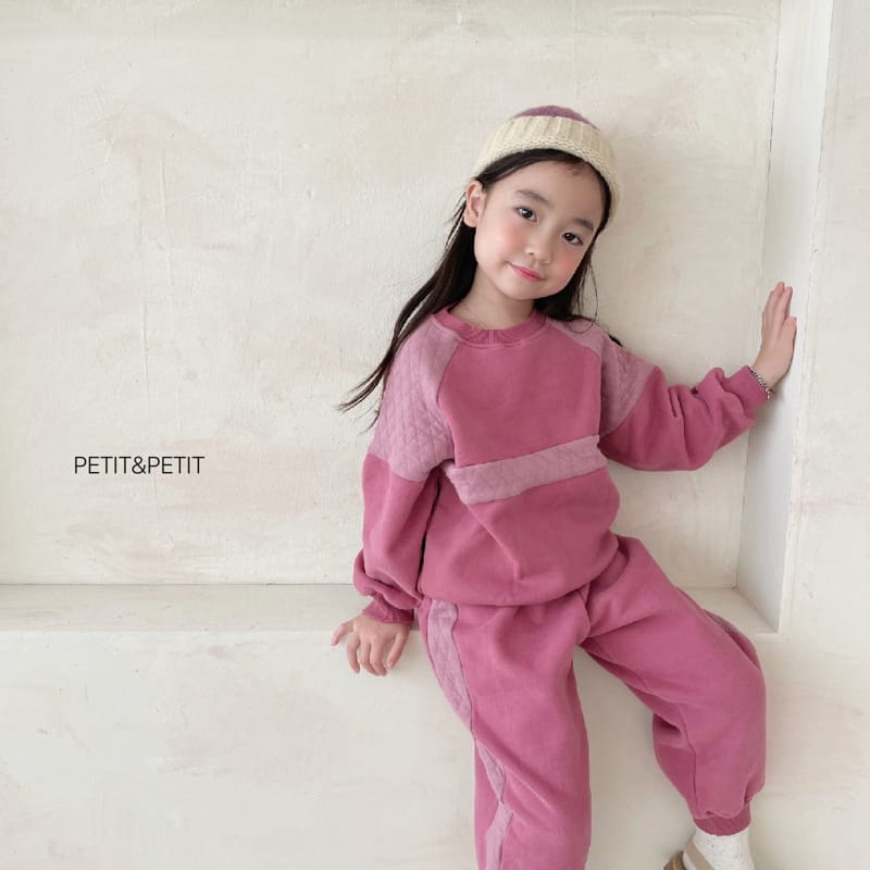 PETIT & PETIT - Korean Children Fashion - #Kfashion4kids - Quilting Color Top Bottom Set - 8