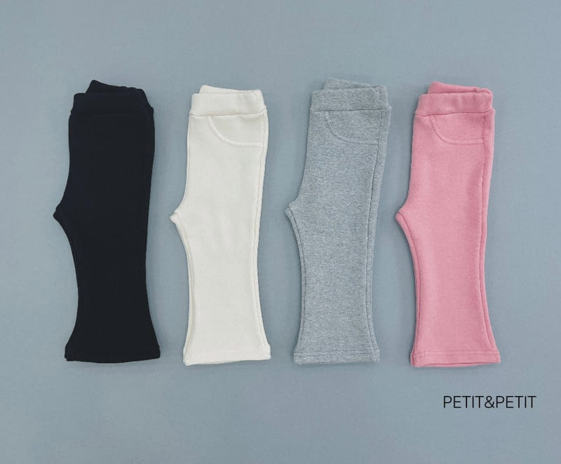 PETIT & PETIT - Korean Children Fashion - #Kfashion4kids - Fleece Simple Bootscut Pants