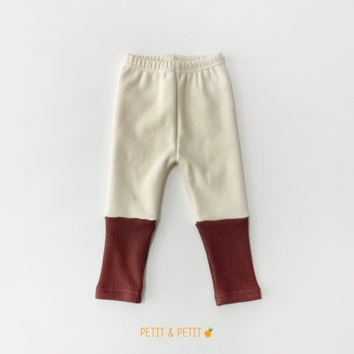 PETIT & PETIT - Korean Children Fashion - #Kfashion4kids - Fleece Rib Color Leggings
