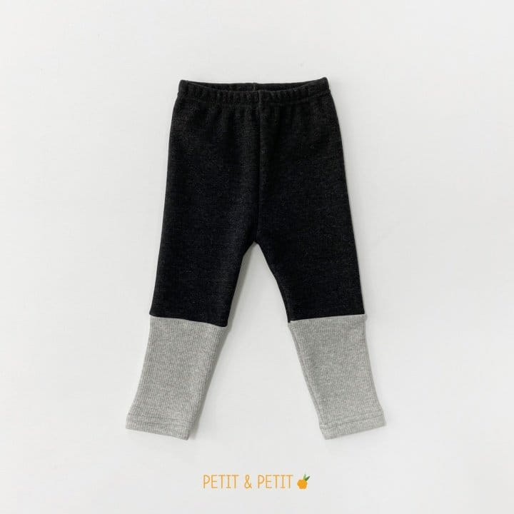 PETIT & PETIT - Korean Children Fashion - #Kfashion4kids - Fleece Rib Color Leggings - 2