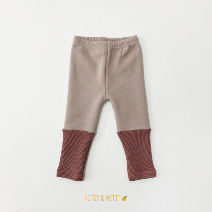 PETIT & PETIT - Korean Children Fashion - #Kfashion4kids - Fleece Rib Color Leggings - 3