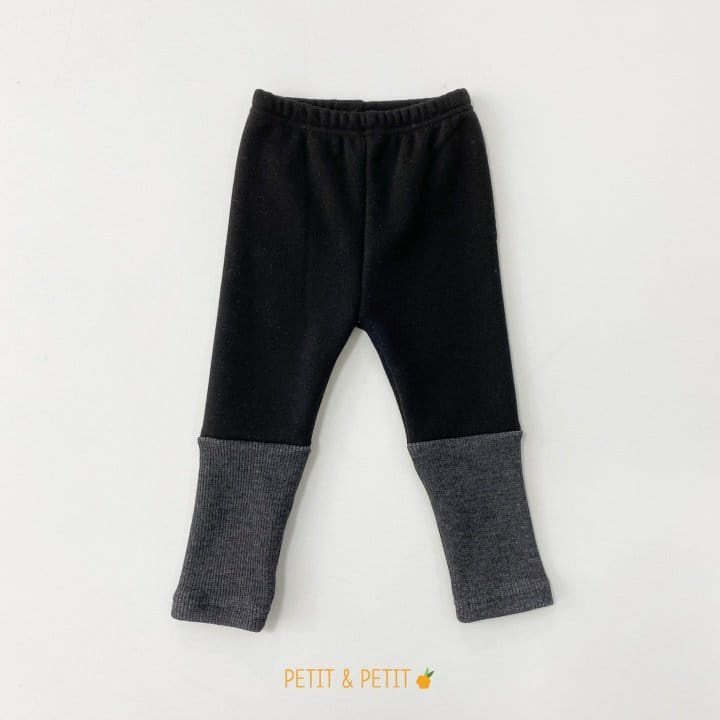 PETIT & PETIT - Korean Children Fashion - #Kfashion4kids - Fleece Rib Color Leggings - 4