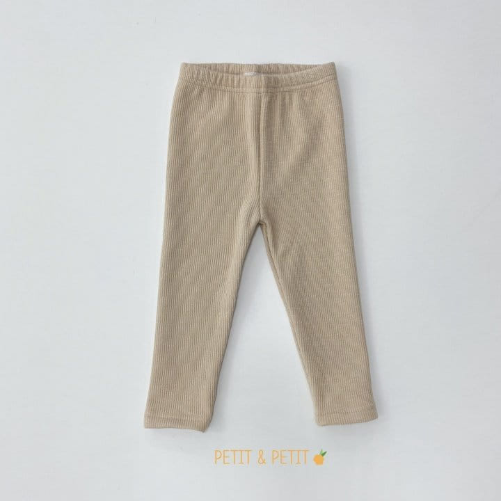 PETIT & PETIT - Korean Children Fashion - #Kfashion4kids - Fleece Rib Leggings - 2