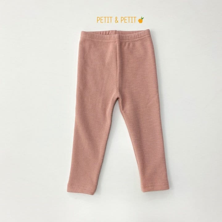 PETIT & PETIT - Korean Children Fashion - #Kfashion4kids - Fleece Rib Leggings - 4