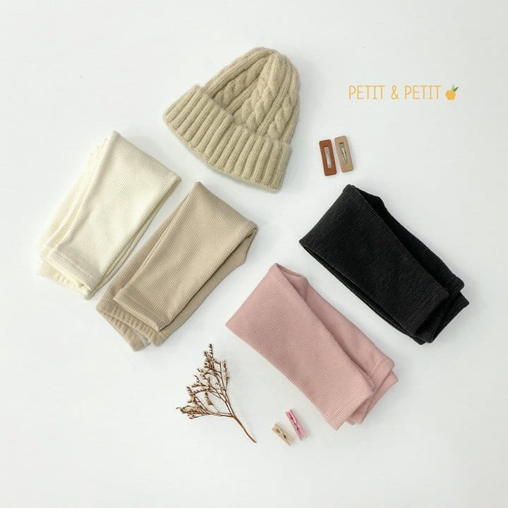 PETIT & PETIT - Korean Children Fashion - #Kfashion4kids - Fleece Rib Leggings - 5