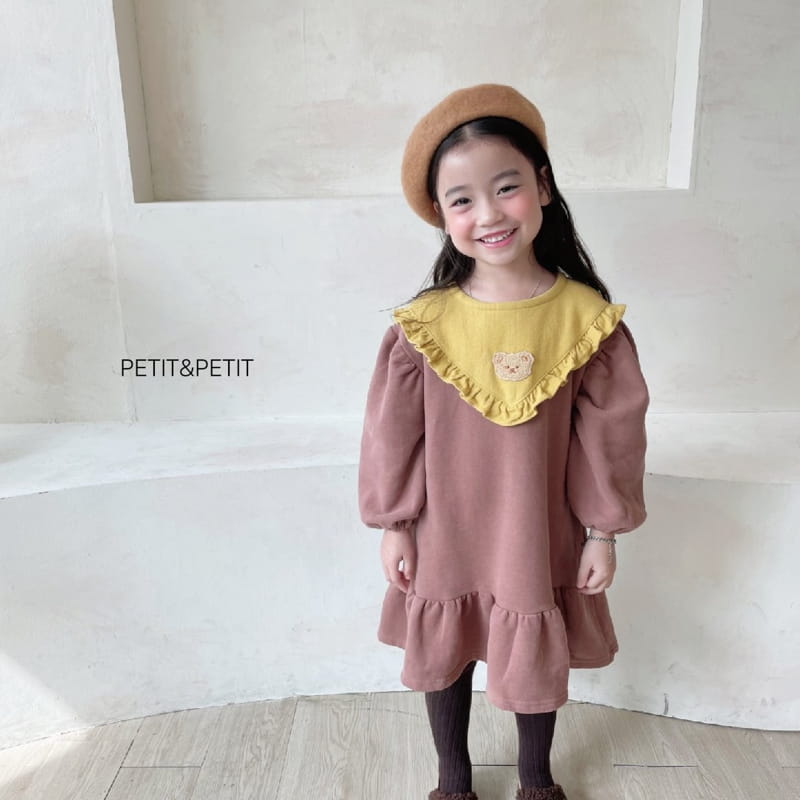 PETIT & PETIT - Korean Children Fashion - #Kfashion4kids - Bear Frill One-piece - 12