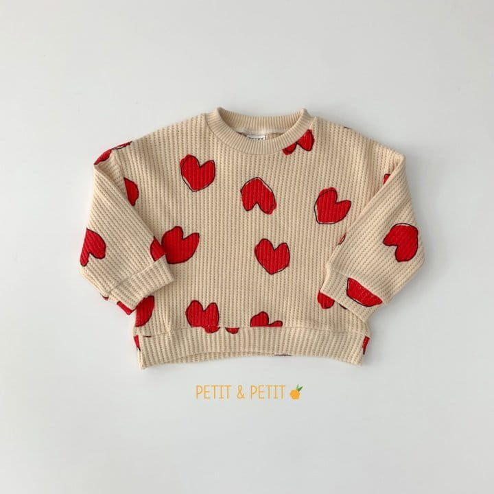 PETIT & PETIT - Korean Children Fashion - #Kfashion4kids - Hear Waffle Tee