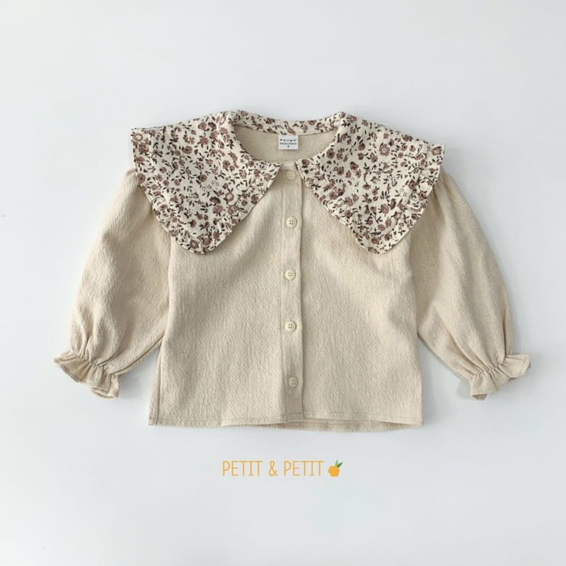 PETIT & PETIT - Korean Children Fashion - #Kfashion4kids - Flower Collar Blouse - 5
