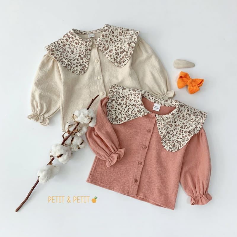 PETIT & PETIT - Korean Children Fashion - #Kfashion4kids - Flower Collar Blouse - 6