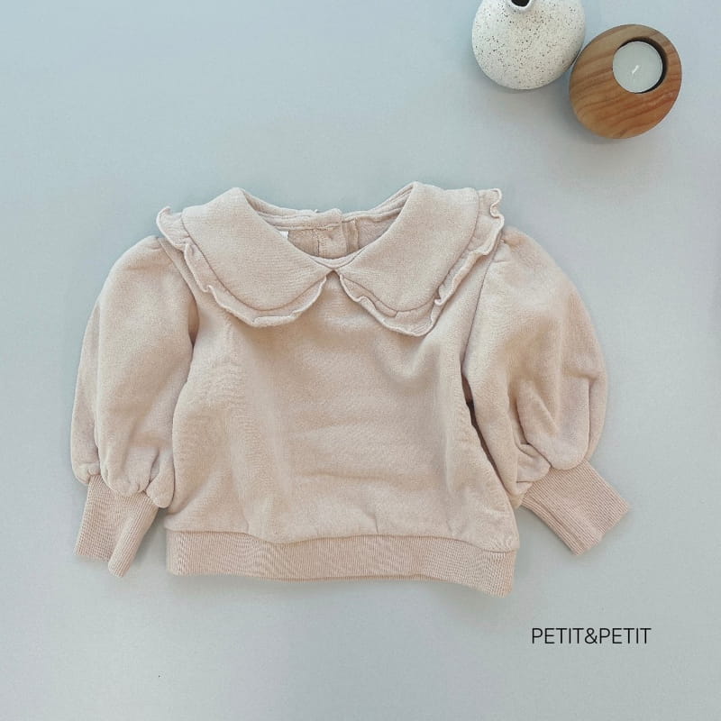 PETIT & PETIT - Korean Children Fashion - #Kfashion4kids - Frill Collar Sweatshirt - 11