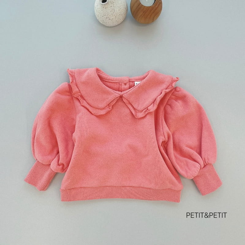 PETIT & PETIT - Korean Children Fashion - #Kfashion4kids - Frill Collar Sweatshirt - 12
