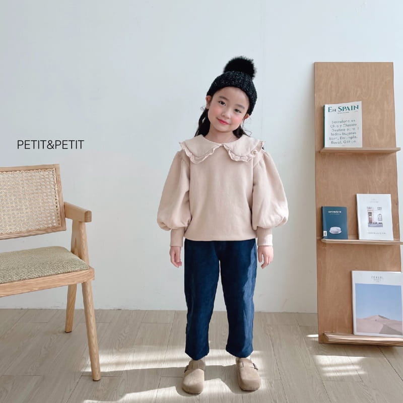 PETIT & PETIT - Korean Children Fashion - #Kfashion4kids - Frill Collar Sweatshirt - 2