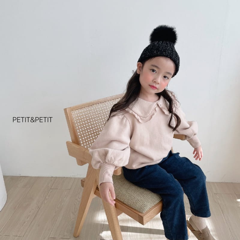 PETIT & PETIT - Korean Children Fashion - #Kfashion4kids - Frill Collar Sweatshirt - 4