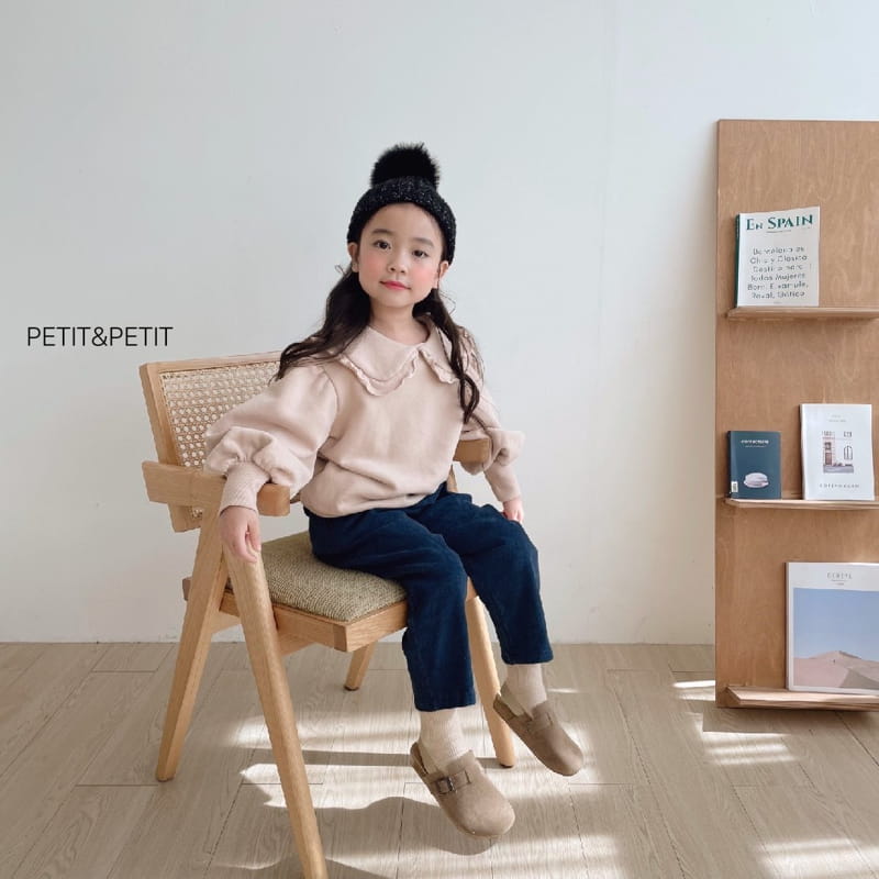 PETIT & PETIT - Korean Children Fashion - #Kfashion4kids - Frill Collar Sweatshirt - 5