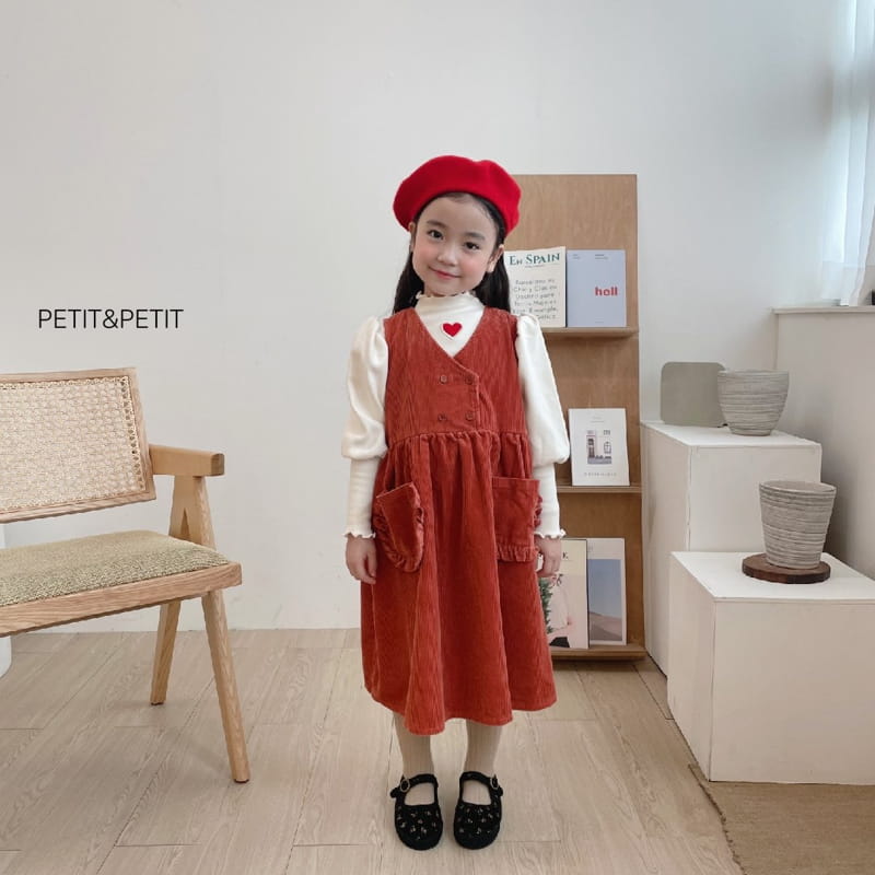 PETIT & PETIT - Korean Children Fashion - #Kfashion4kids - Pocket Frill One-piece - 2