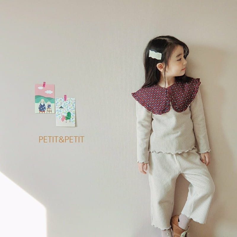 PETIT & PETIT - Korean Children Fashion - #Kfashion4kids - Collar Top Bottom Set - 4