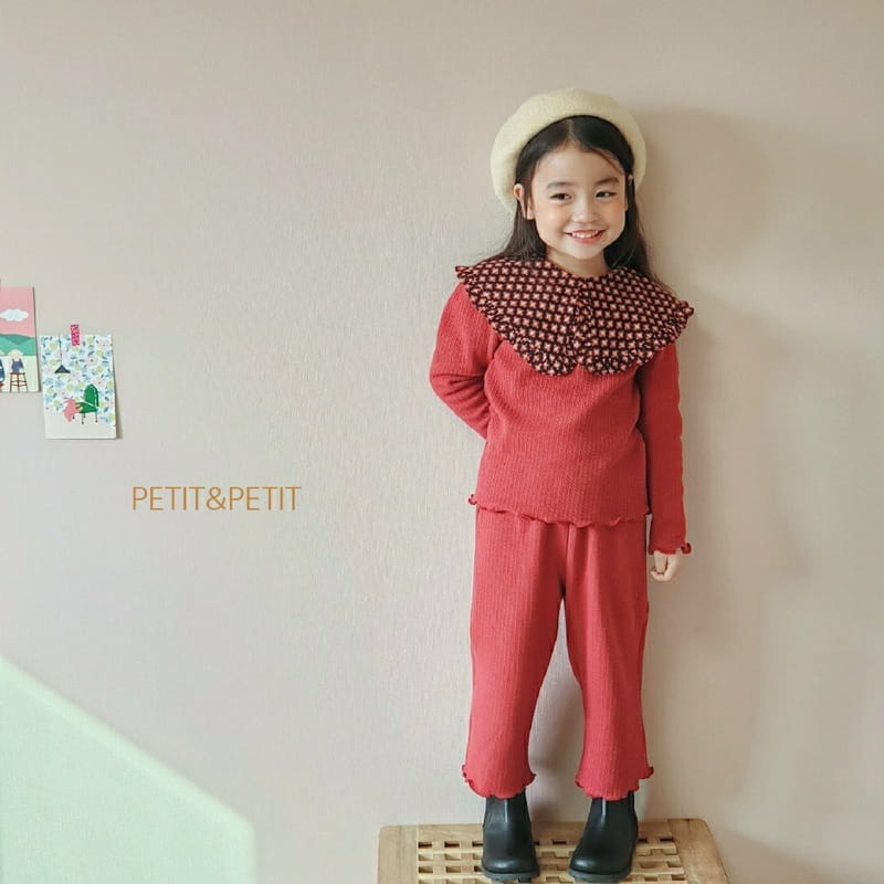 PETIT & PETIT - Korean Children Fashion - #Kfashion4kids - Collar Top Bottom Set - 5