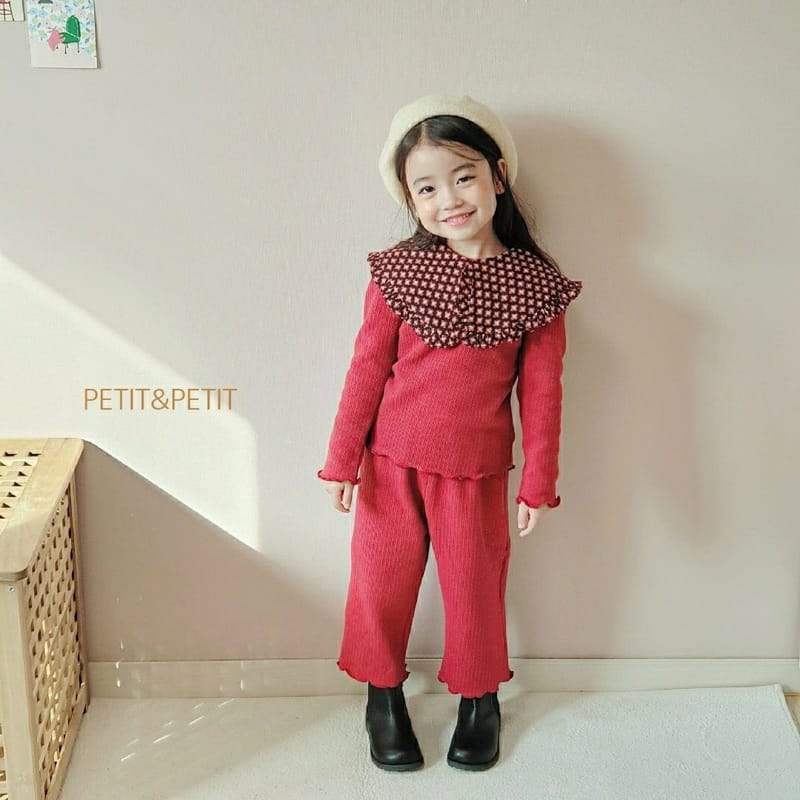 PETIT & PETIT - Korean Children Fashion - #Kfashion4kids - Collar Top Bottom Set - 7