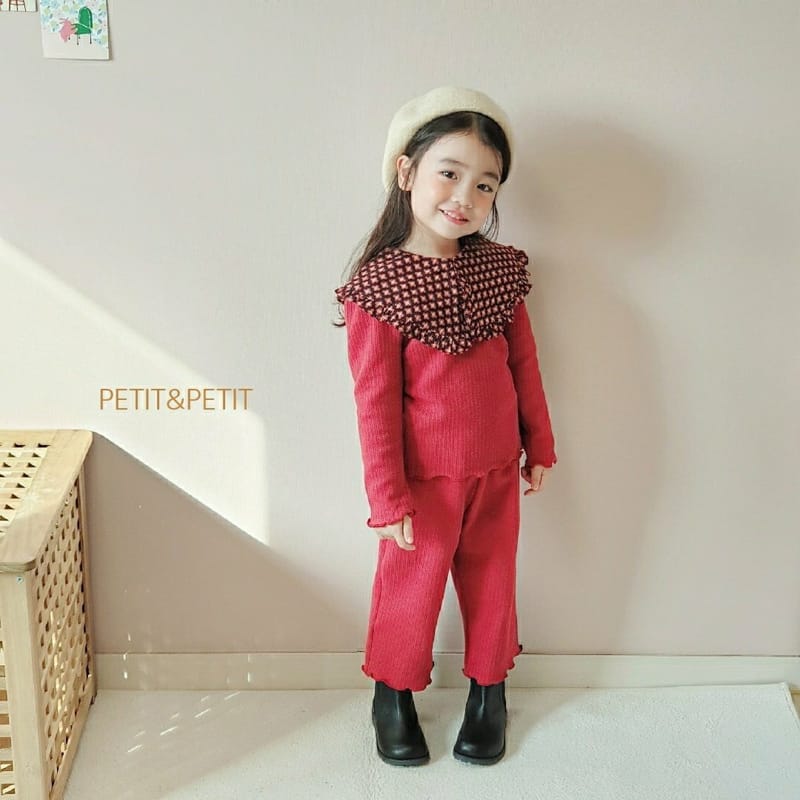 PETIT & PETIT - Korean Children Fashion - #Kfashion4kids - Collar Top Bottom Set - 8