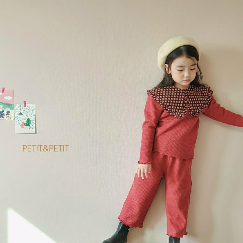 PETIT & PETIT - Korean Children Fashion - #Kfashion4kids - Collar Top Bottom Set - 9